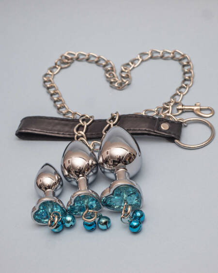 Metal Heart Anal Plug